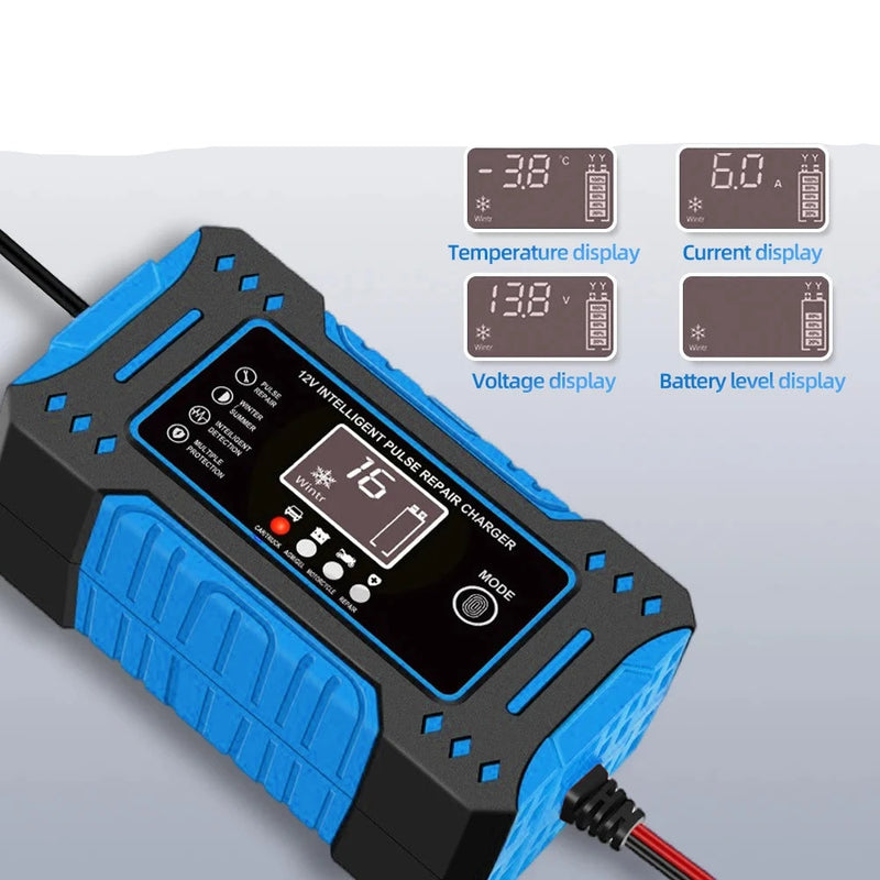Carregador de Bateria Inteligente Automotiva 12V 6A