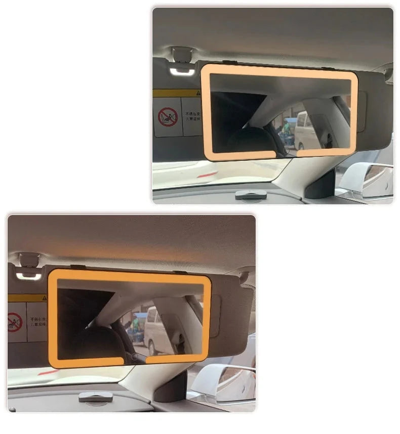 Espelho de Maquiagem para Carro em Led