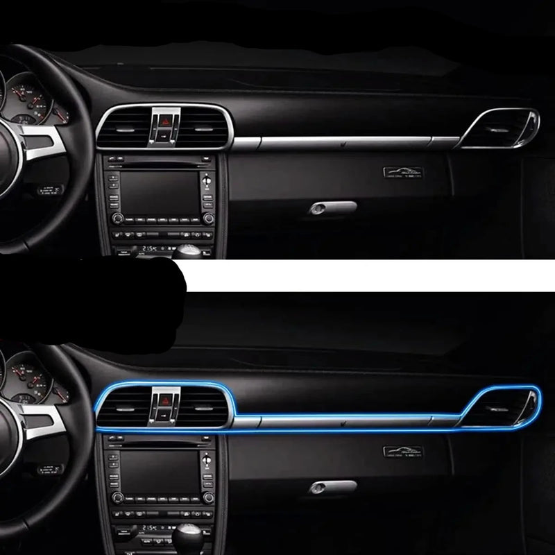 Fita led mult cor para interiores de carros efeito neon