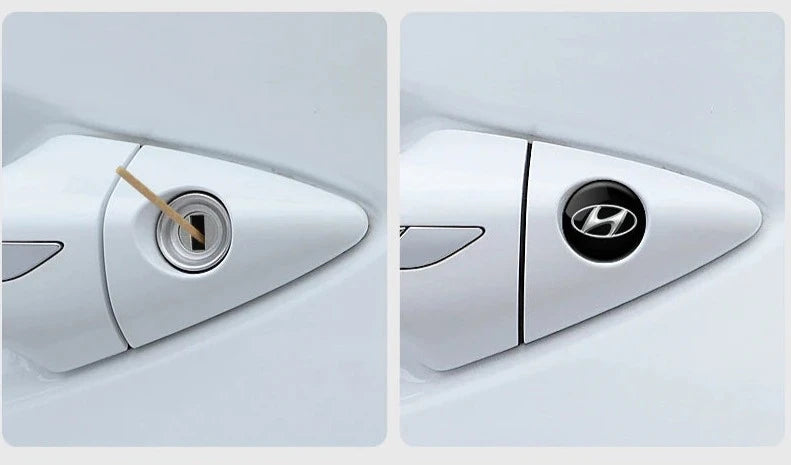 Adesivos de fechadura de carro de 14,5 mm