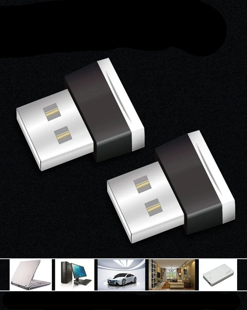 Mini USB LED Decoração Lâmpada Interior Do Carro