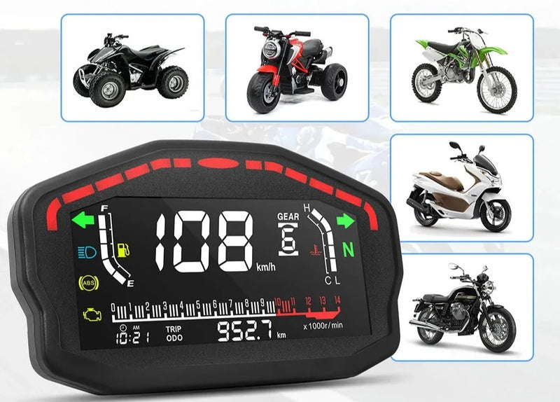 Painel,Velocimetro Digital em Led Eletrônico Universal para Motos e etc...