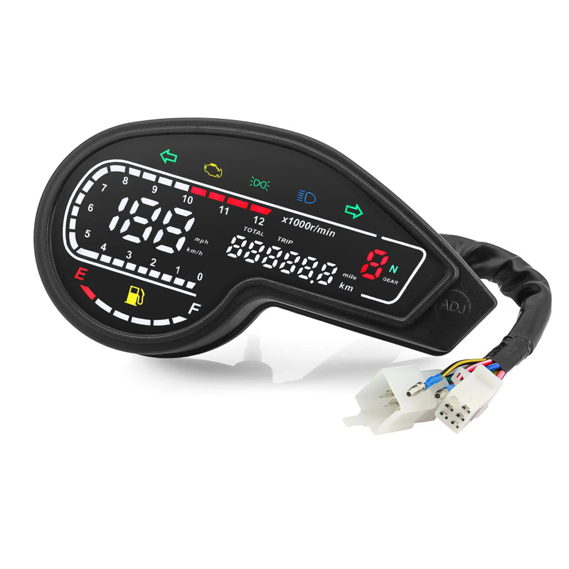Velocímetro Painel digital Universal para Motocicletas em LED