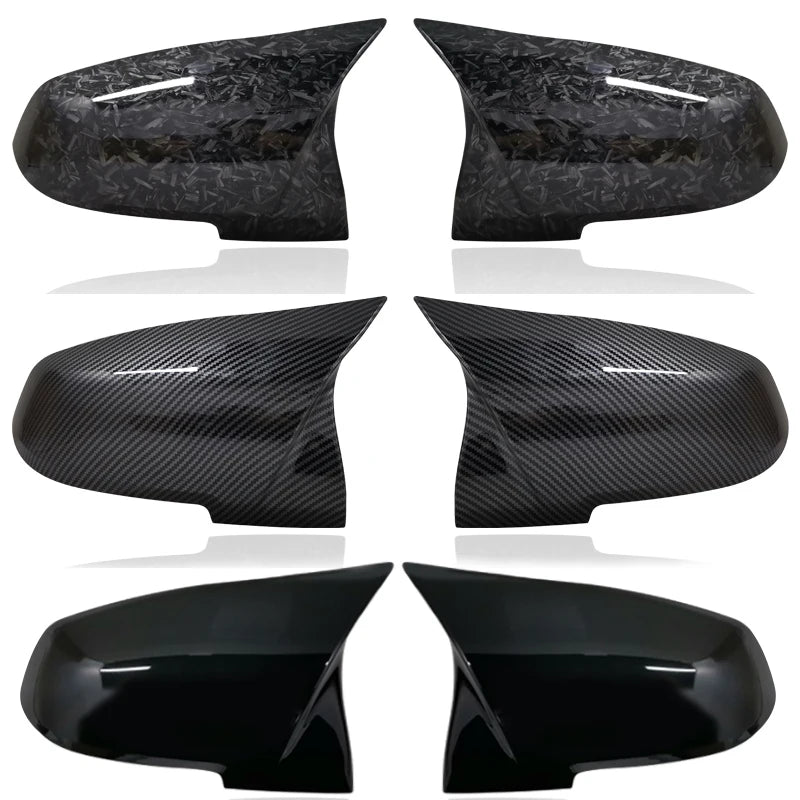 Capa de Espelho Retrovisor Carbon Black para BMW Série