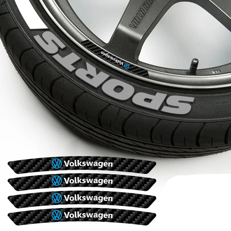 Adesivos para Aro de Carro Volkswagen 4PCS