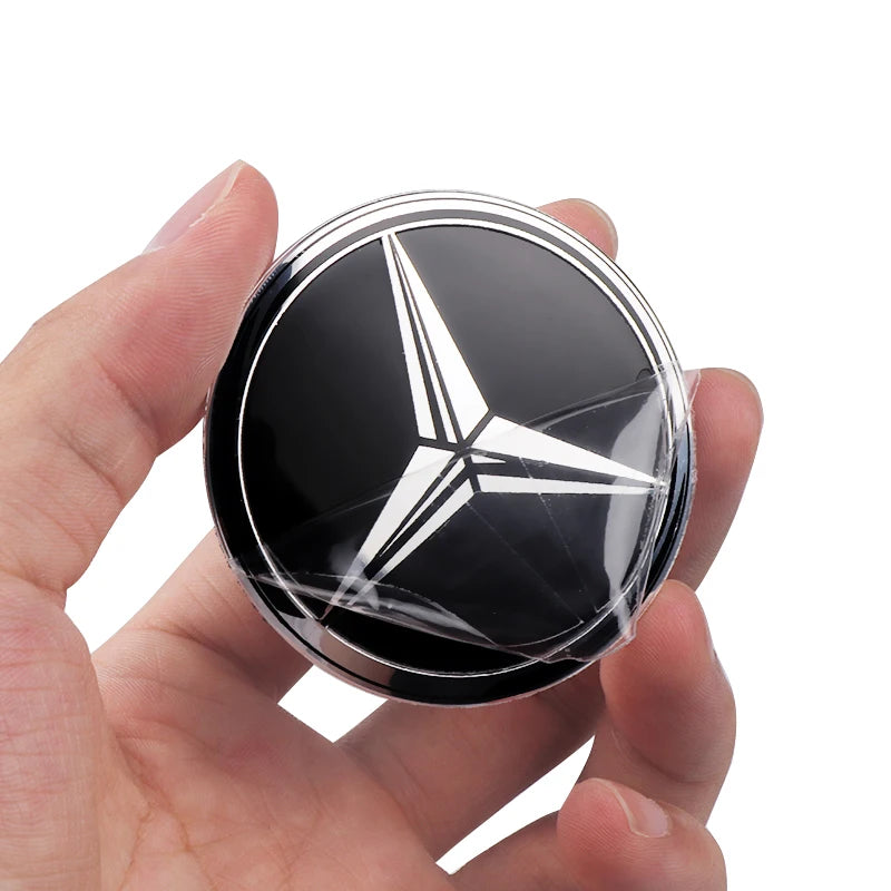 Adesivo Tampas de Cubo de Roda para Mercedes Benz 4 peças 56mm