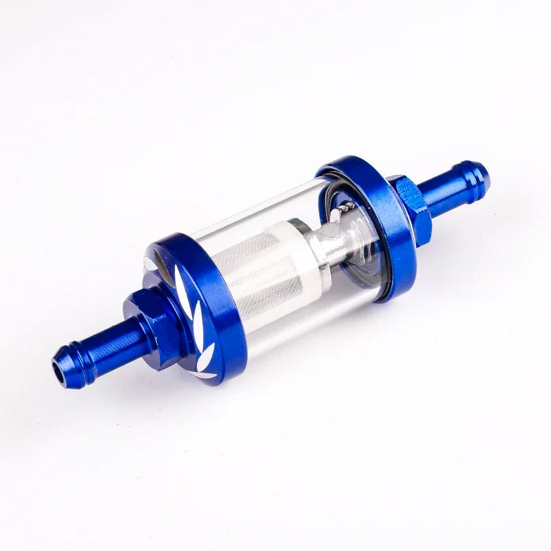 Filtro de Gasolina para Motos 8mm Vidro e Aluminio