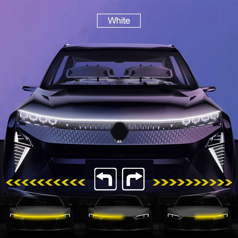 Fita de Luz Decorativa Dinâmica LED para Capô de Carro