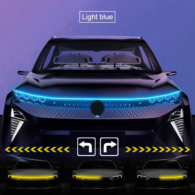 Fita de Luz Decorativa Dinâmica LED para Capô de Carro