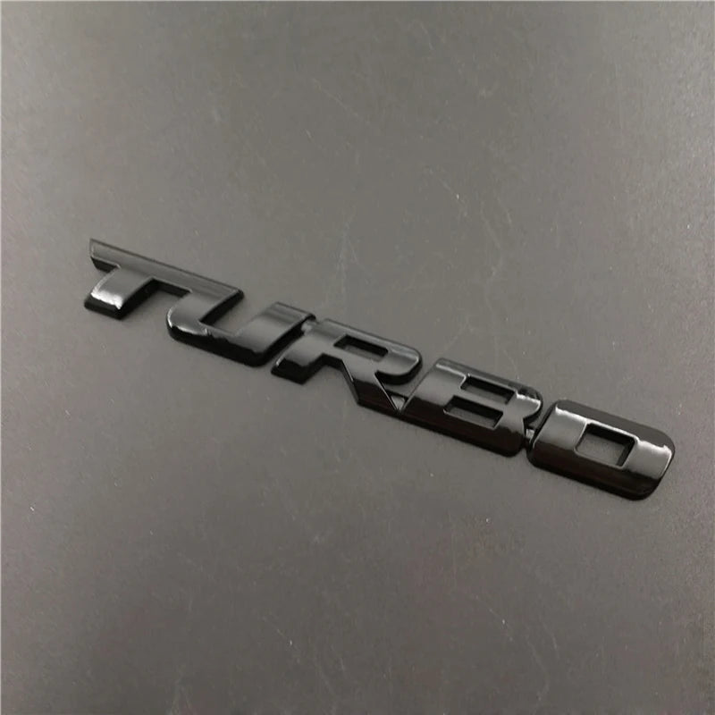 Emblema Adesivo  TURBO 3D Metal