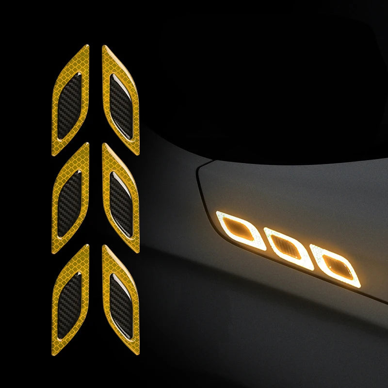 Adesivos de Fibra de Carbono Refletivos 3D para Carro