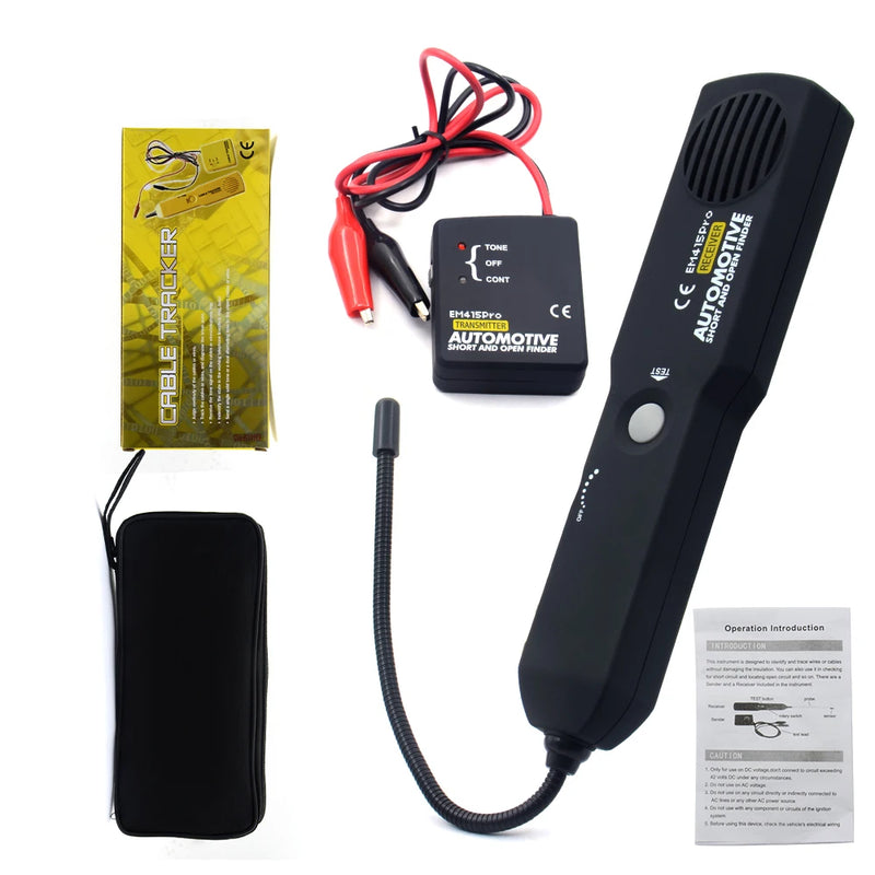 Rastreador de Cabo em Curto Automotivo e Localizador de Fio Aberto Universal