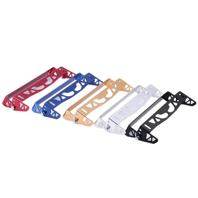 Suporte Universal de Alumínio para Placa de Carro  e Moto Ajustável