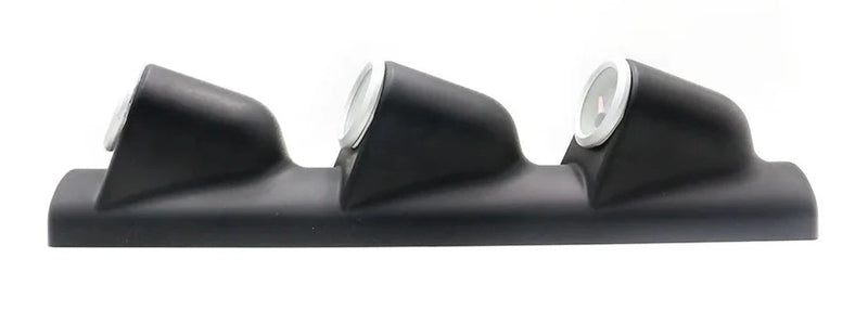 Kit de medidor triplo de carro preto 3 em 1 tunning