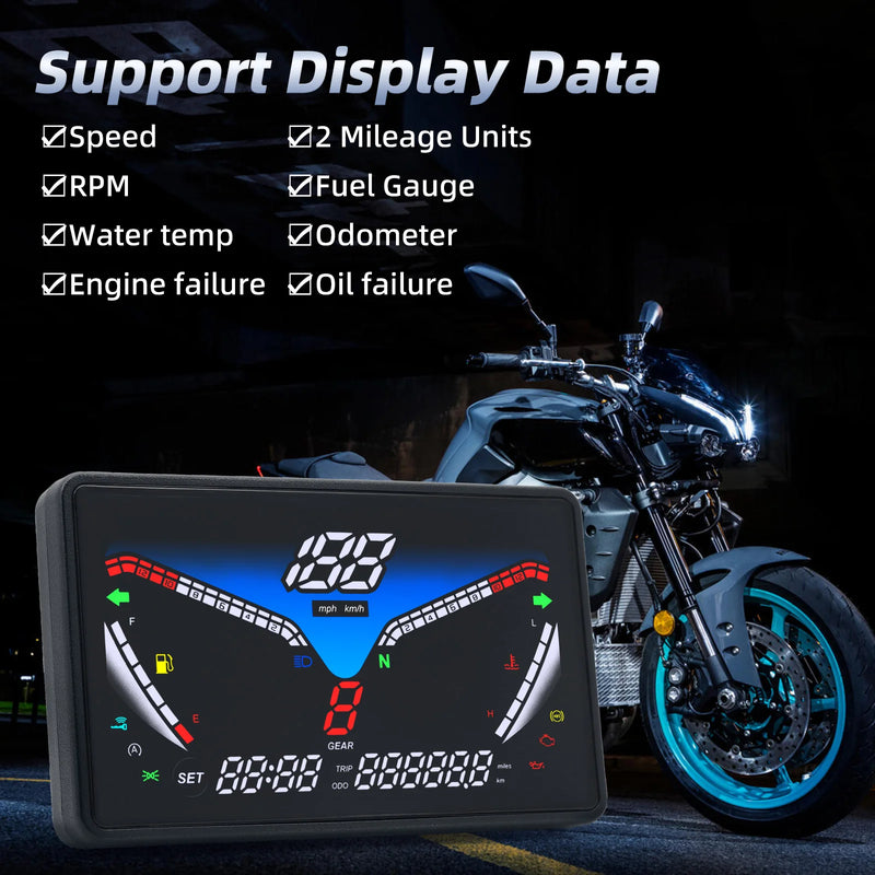 Velocimetro Painel Digital Universal GPS Multifuncional