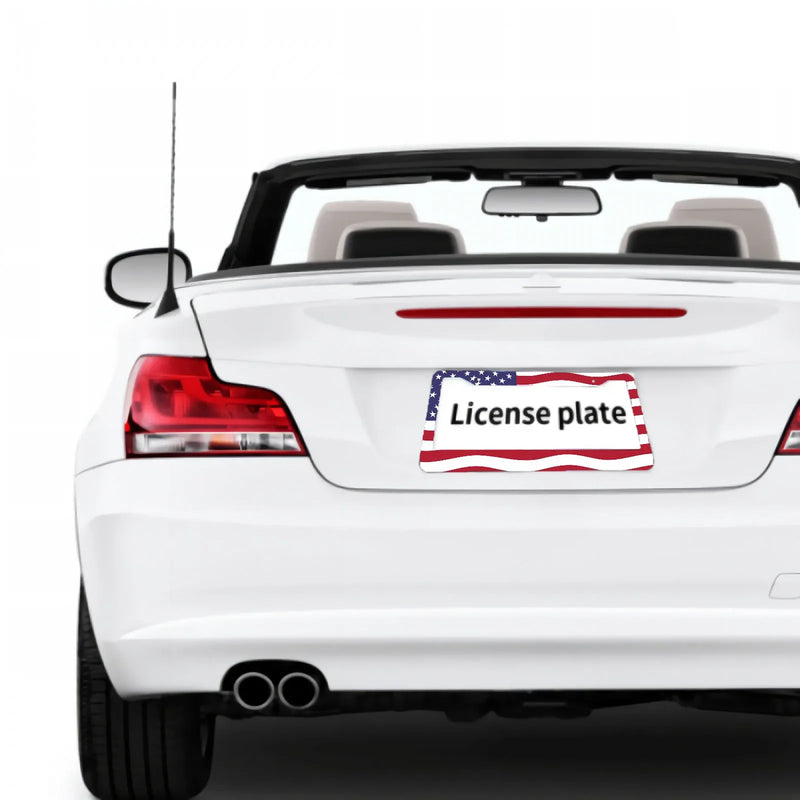 Moldura de Placa de carro Liga de Alumínio Universal