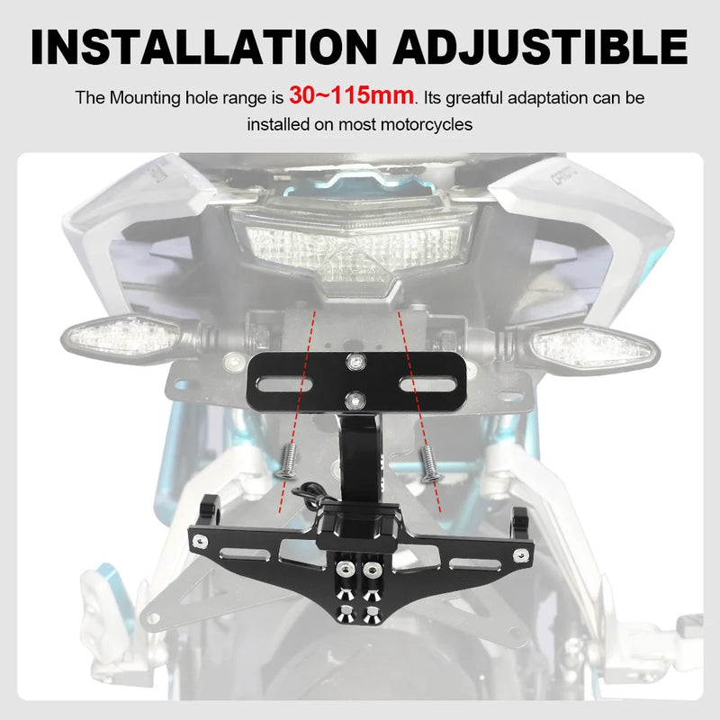 Suporte de Placa Elinador de Rabeta em Aluminio YAMAHA R15 V3 R15V3