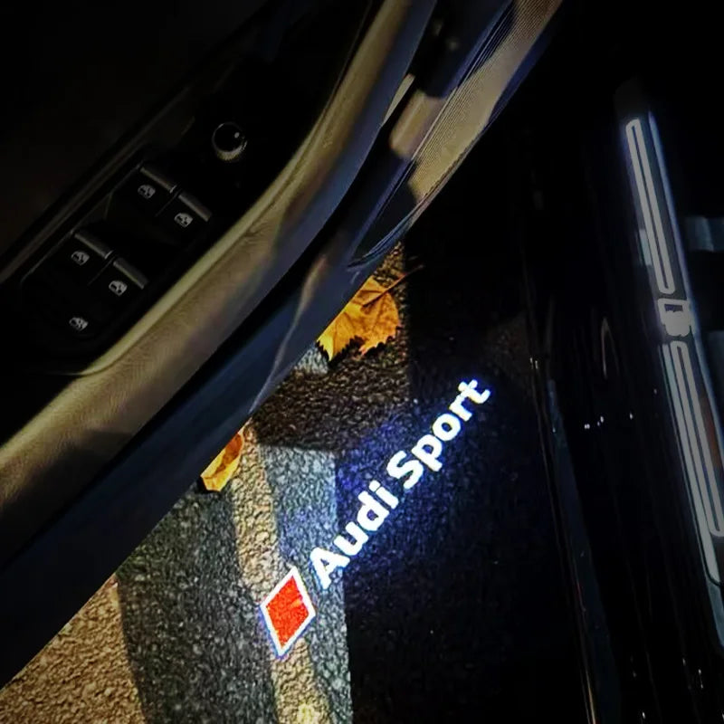 Luzes de porta de carro, projetor de logotipo HD