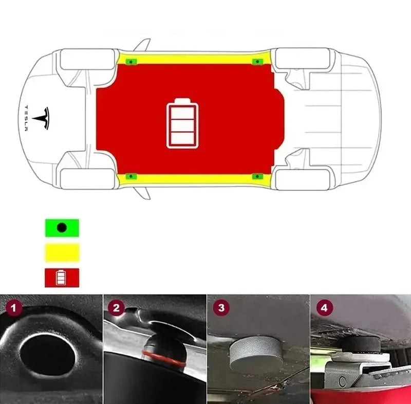 Substituição de elevação para adaptador de ponto de elevação 4Pcs para macacos de carros.