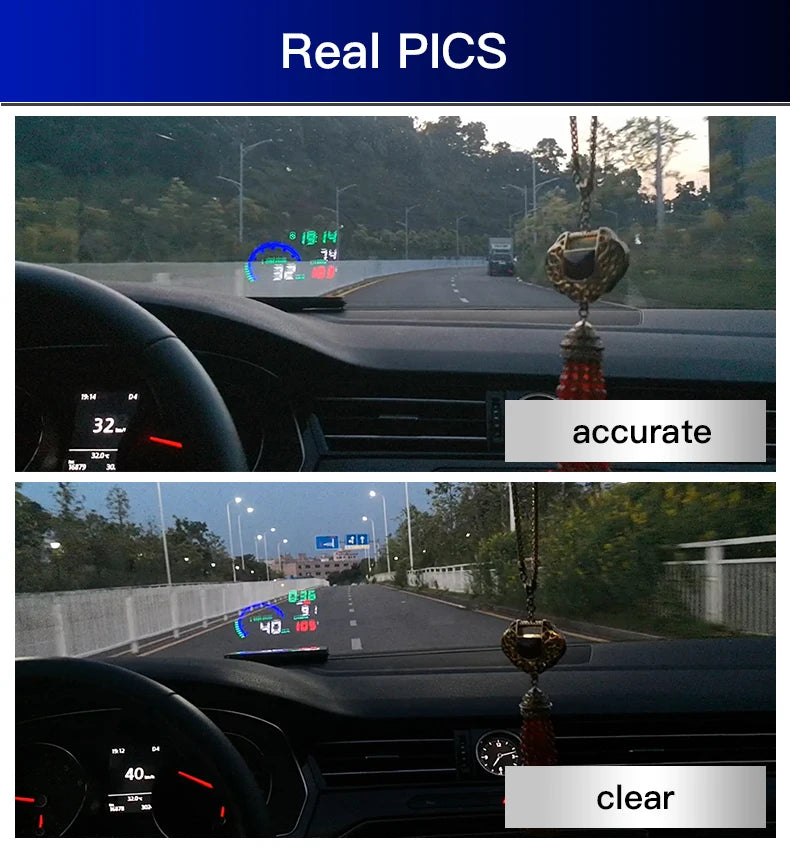 Velocimetro Painel Digital Projetor de Para-Brisa i9 HUD OBD2