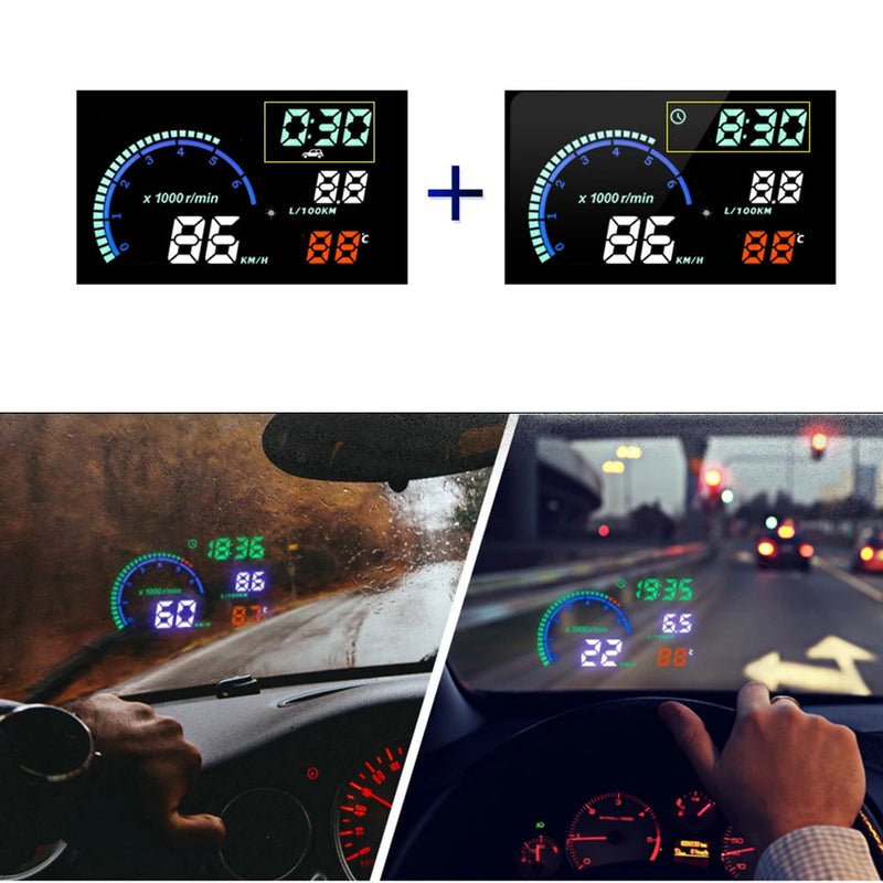 Velocimetro Painel Digital Projetor de Para-Brisa i9 HUD OBD2