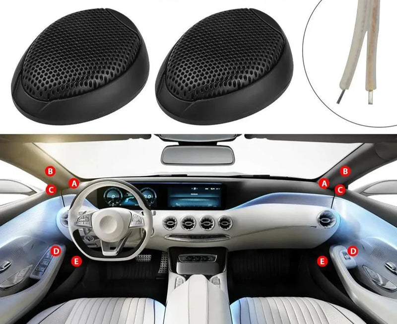 Tweeter a Prova d´agua  de Carro 1000w Universal Dome