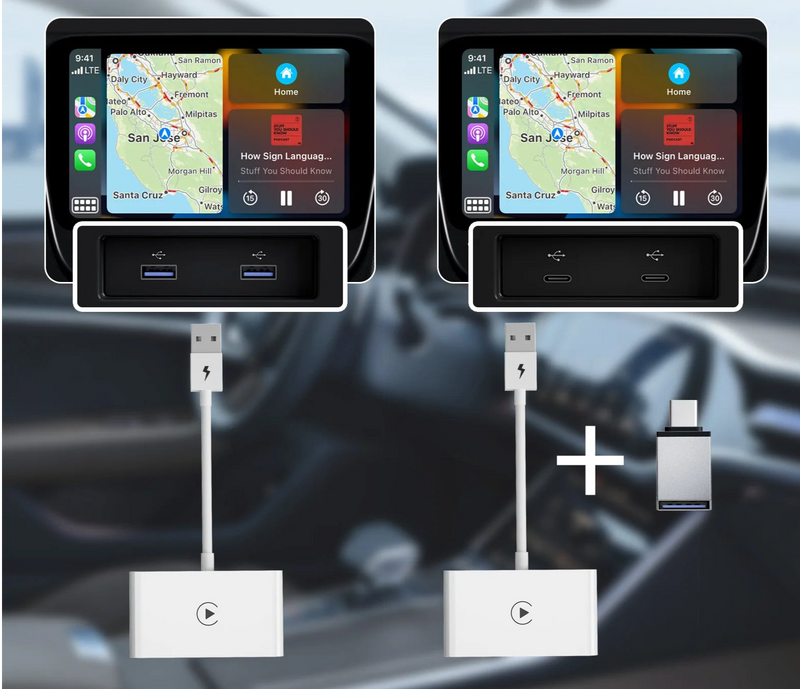 Adaptador carplay sem fio
