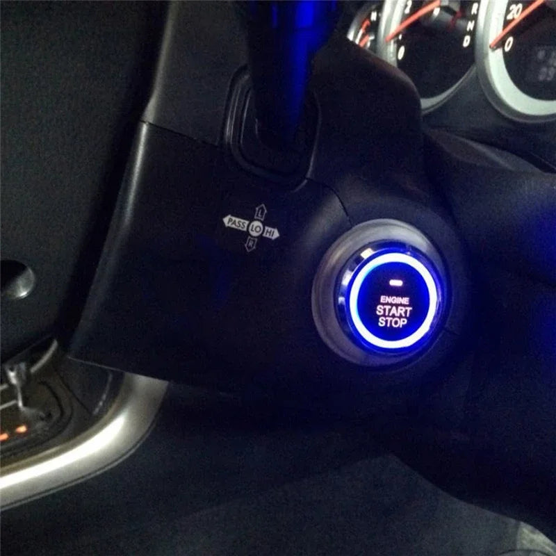 Alarme de Carro com Partida Remota, Botão de Ignição Universal Start Stop