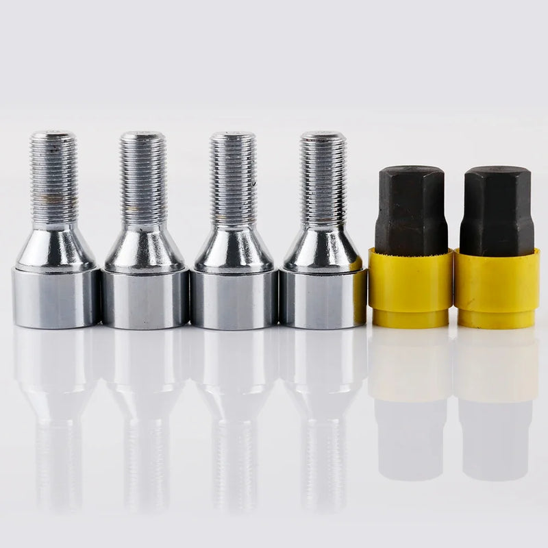 Parafusos de Travamento Anti-roubo M14X1.5 28mm Fit VW Audi