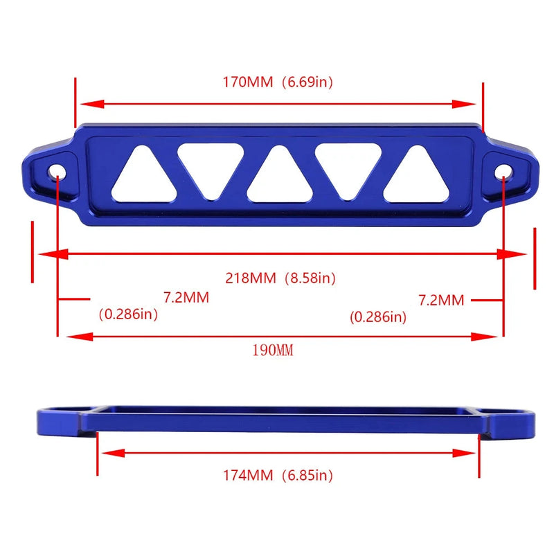 Trava Bateria de aluminio unversal suporte.