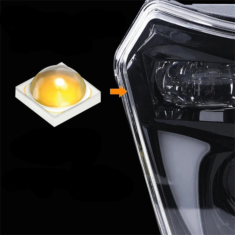 Farol de motocicleta supermoto insano