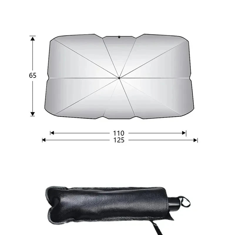 Guarda-sol para carro de para-brisa Universal.