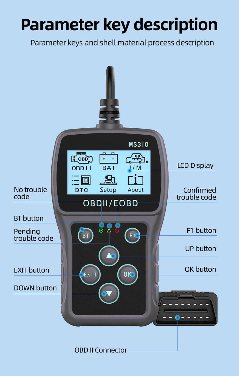 Scanner Automotivo V327 Detector de Falhas de Carro