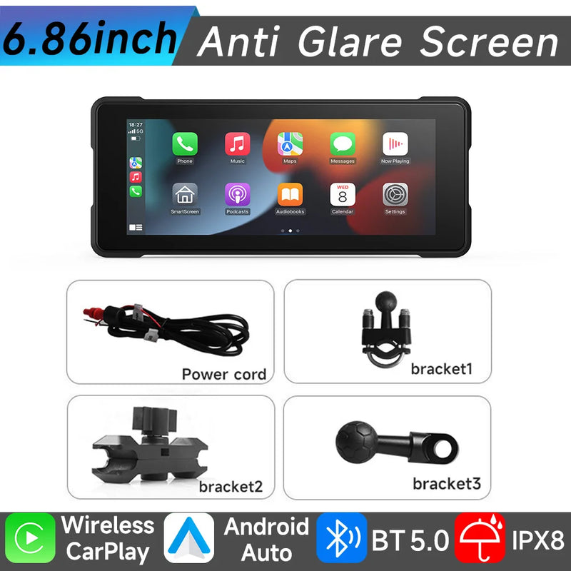 Velocimetro Painel Digital Multimidia GPS CarPlay Android Tela de Toque Bluetooth