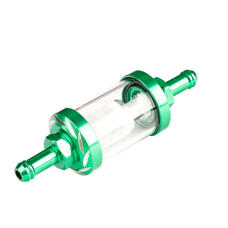 Filtro de Gasolina para Motos 8mm Vidro e Aluminio