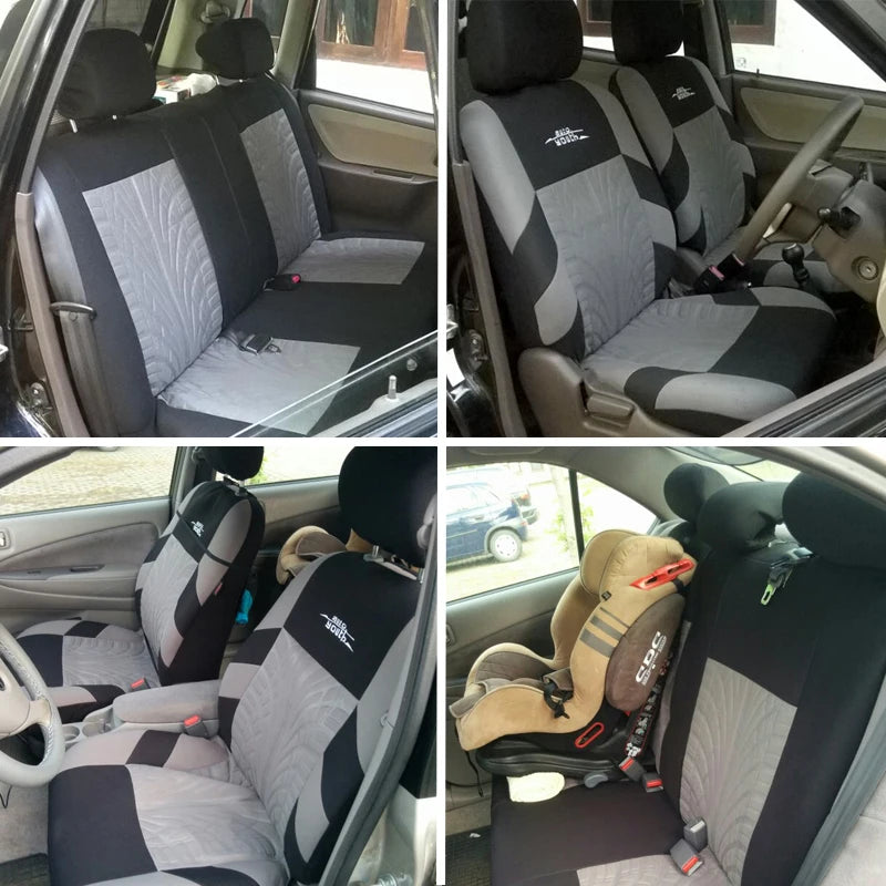 Conjunto de capas para assento de carro bordado