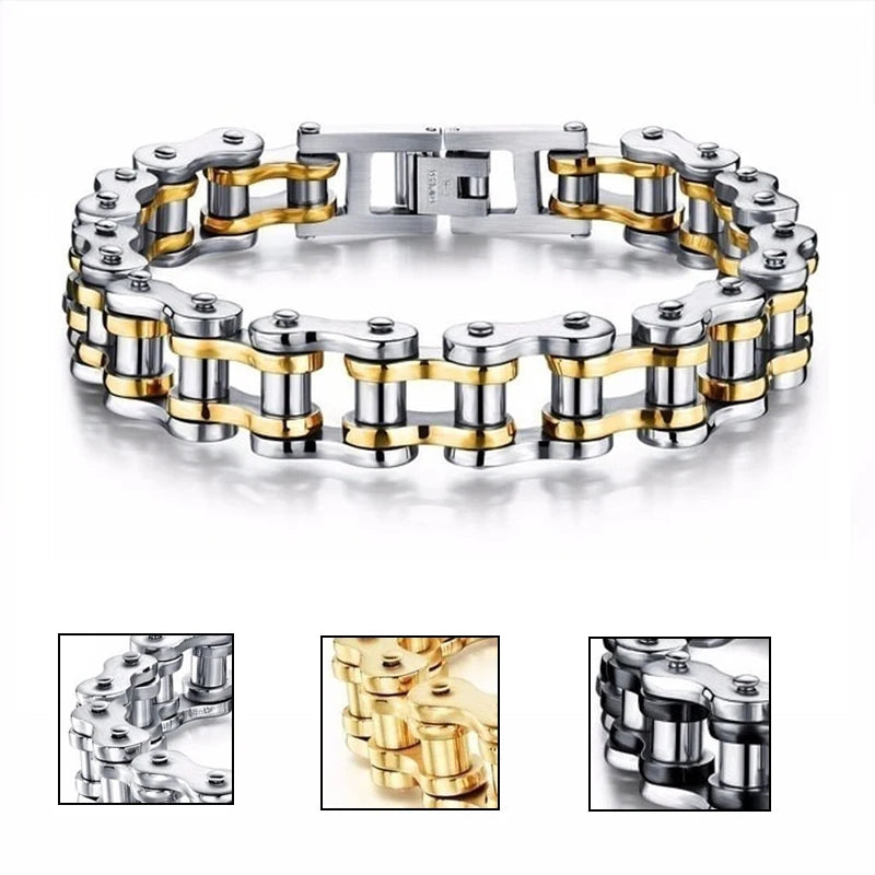 Pulseira de corrente em aço inoxidável