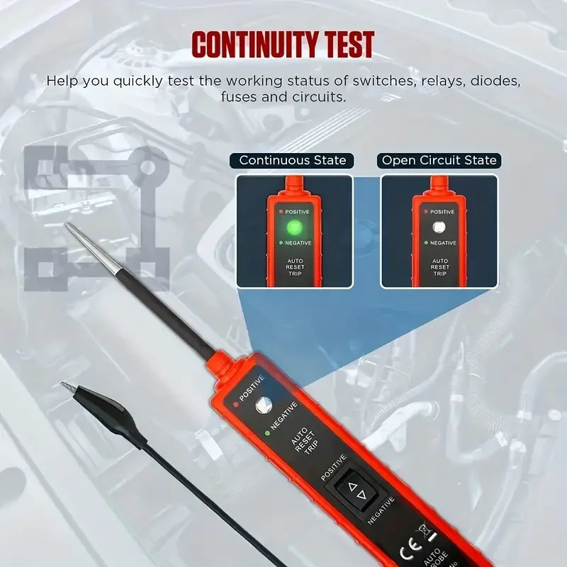 Caneta de Teste de Sistema Elétrico Automotivo EM285 6-24 V DC