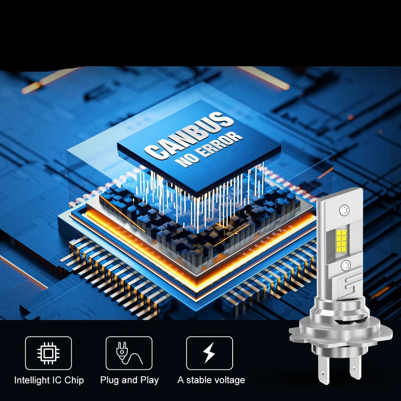 Farol Lâmpada LED  H7  Light 6500K 12V 120W