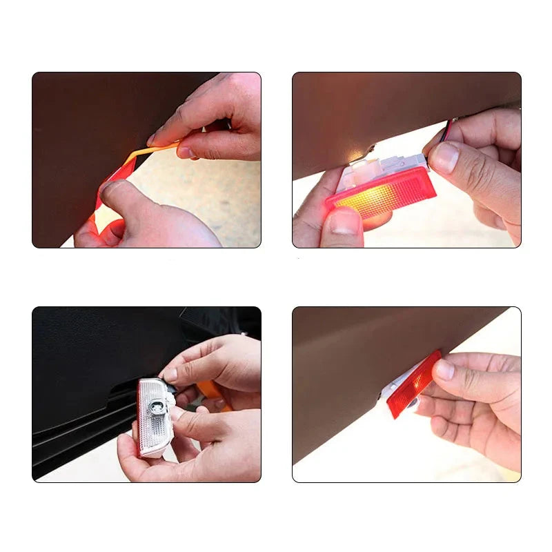 Luz de Boas-Vindas para Carro, Projetor Lateral da Porta
