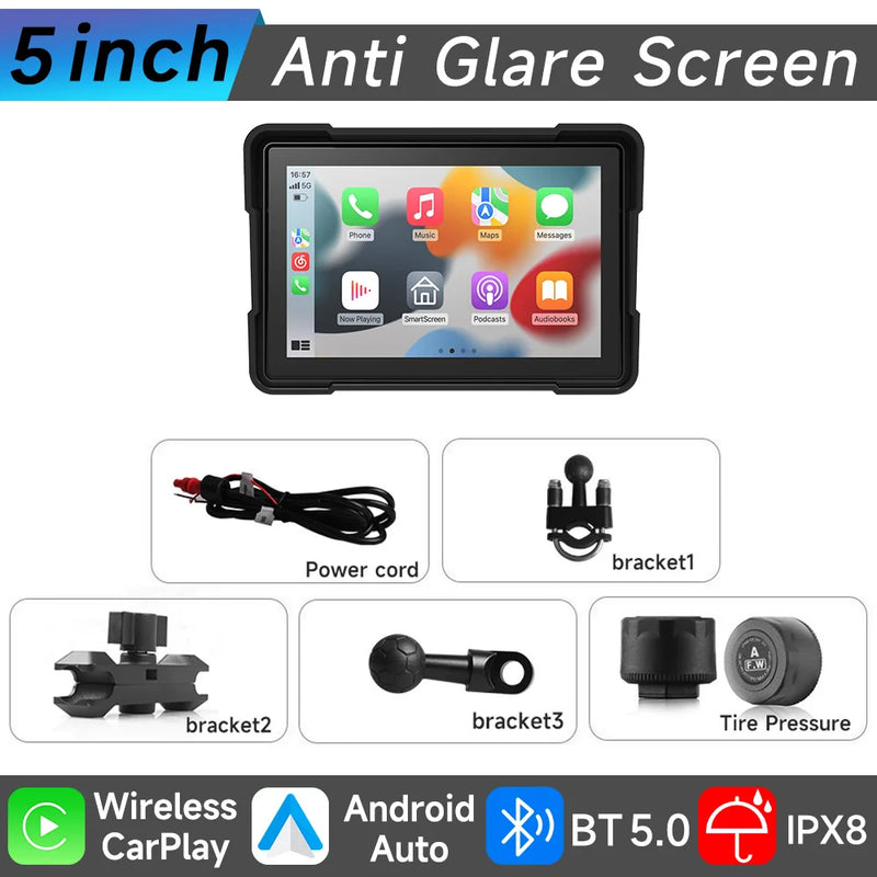 Velocimetro Painel Digital Multimidia GPS CarPlay Android Tela de Toque Bluetooth