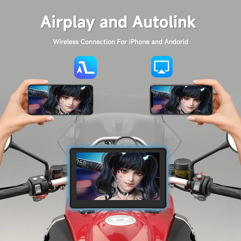 Velocimetro Painel Digital Multimidia GPS CarPlay Android Tela de Toque Bluetooth