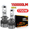 Lampadas Bi LED Faróis Lente do Projetor 150000LM Turbo Canbus