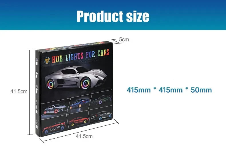 Kit de Lâmpada Led de Cubo de Carro RGB,à Prova D'água,controle Remoto