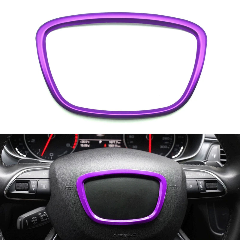 Arco Central de Volante Adesivos Audi A4 B6 B7 B8 A6 C6 A5 Q7 Q5 A3 A4L A8L A6L