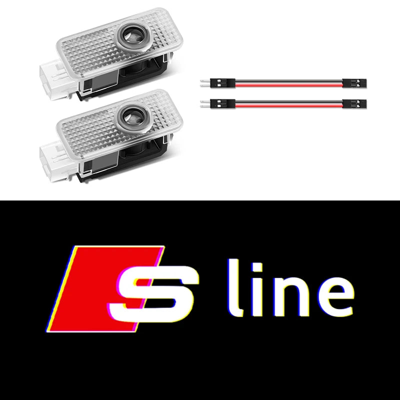 Luzes de porta de carro, projetor de logotipo HD
