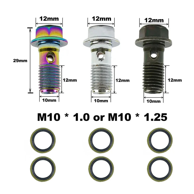 Parafuso de Drenagem de Óleo para Yamaha Kawasaki Suzuki Aprilia Mangueira de Freio