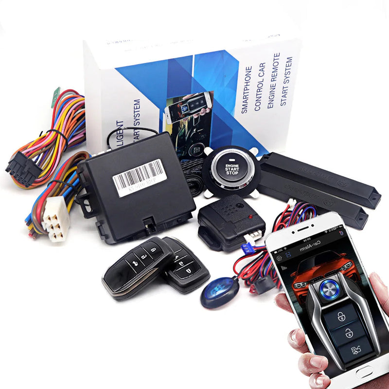 Alarme Universal para Carro, Sistema de Partida Automática no Controle Remoto