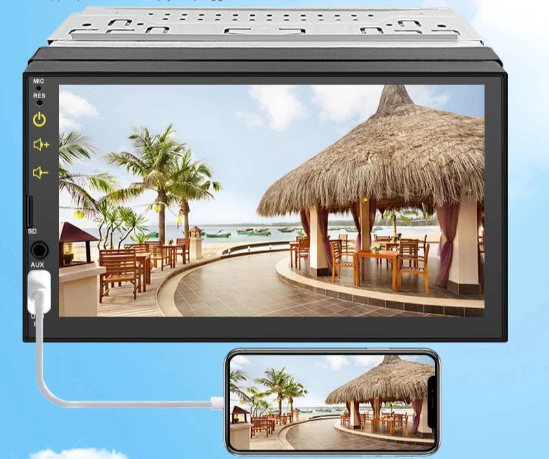 Multimedia Player 7 polegadas 1 Din MP5 radio