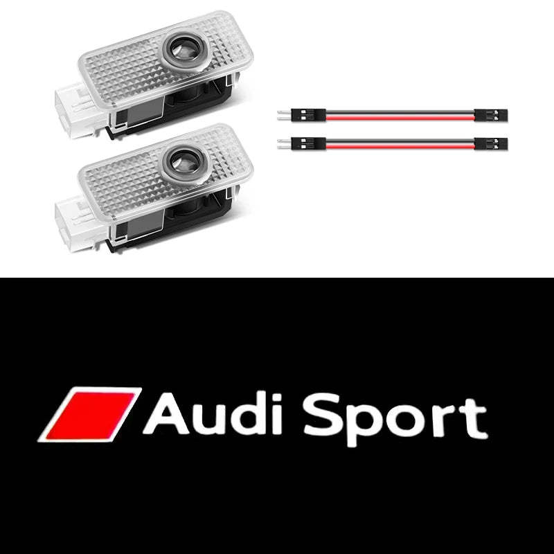 Luzes de porta de carro, projetor de logotipo HD